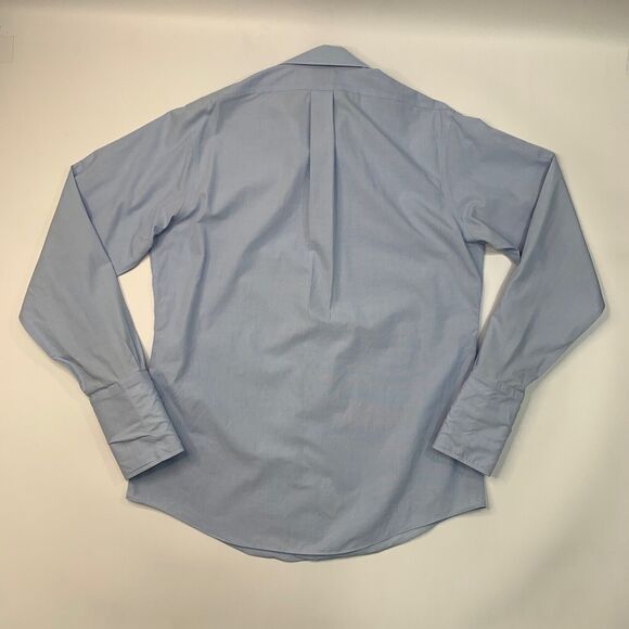 Brooks Brothers Shirt Mens 16 Breeze Blue Regent Dress Non Iron American Supima - Picture 8 of 13